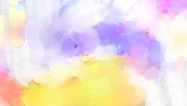 Yumuşak suluboya duvar kağıdı. Hafifçe fırçalanmış renkleri olan sanatsal bir resim. Pastel renkler arkaplana dokunmuş. Soyut duvar sanatı..