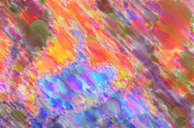 Çağdaş sanat. El yapımı resim. Modern sanat eserleri. Yüzeyde suluboya fırça darbeleriyle resim yapmak. 2D çizim. Sanatsal arkaplan resmi. Tablo üzerinde soyut resim. Renkli doku.