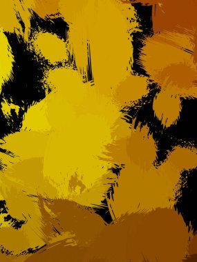 Duvar sanatı Eşsiz ve yaratıcı illüstrasyon. Fırça darbesi ile boyanmış. Renkli fırça darbelerinin soyut arkaplanı. Fırçalanmış canlı duvar kâğıdı. Boyalı sanatsal yaratım.