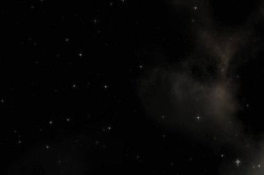 Galaksi uzayındaki yıldız alanı renkli nebula ile. Uzayın derinliklerinin bilim kurgu geçmişi. Ruhsal duvar kağıdı.