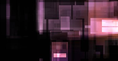 Fütürist soyut geometrik duvar kağıdı. Geometrik renkli şekiller. Dikdörtgen şekilli arka plan. Bir teknolojinin dijital illüstrasyonuName.