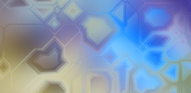 Renkli ve canlı geometrik şekiller katmanları var. Bir teknoloji planının dijital illüstrasyonu. Gelecekçi tasarım şablonu.