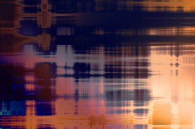 Soyut arkaplan. Yaşlanmış grunge dokusunda geometrik elementler. Farklı renk desenli grafiksel illüstrasyon.