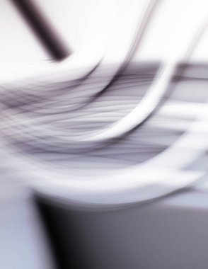 Soyut, enerjik bir arkaplan. Renkli, dalgalı duvar kâğıdı. Grafik çizimi. Üst üste gelen yumuşak dalgalı çizgiler.