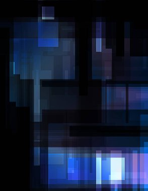 Fütürist soyut geometrik duvar kağıdı. Geometrik renkli şekiller. Dikdörtgen şekilli arka plan. Bir teknolojinin dijital illüstrasyonuName.