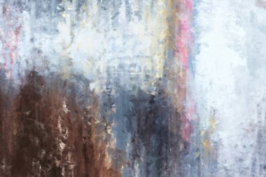 Modern sanat. Renkli çağdaş sanat eserleri. Renkli boya darbeleri. Soyut arkaplanda fırça darbeleri. Fırça boyası. Eşsiz duvar sanatı.