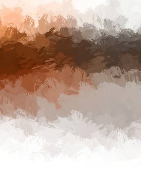 Canlı fırça darbeleriyle boyanmış. Renkli desenli resim. Fırçalanmış duvar kağıdını boya.