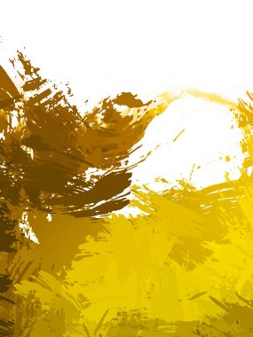 Taranmış Boyalı Soyut Arkaplan. Vahşi kaotik fırça darbeleri. Boya darbeleri. 2D İllüstrasyon. Fırça darbeli resim. 