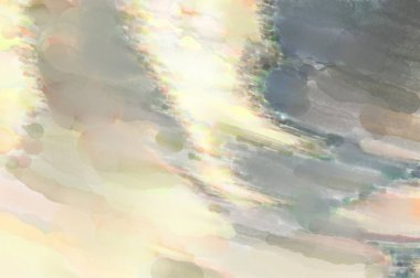 Poster, duvar sanatı, afiş, kart, kitap kapağı veya ambalaj için pastel renkli suluboya resim. Alkol mürekkebini andıran rahatlatıcı fırça darbelerinin modern resmi.