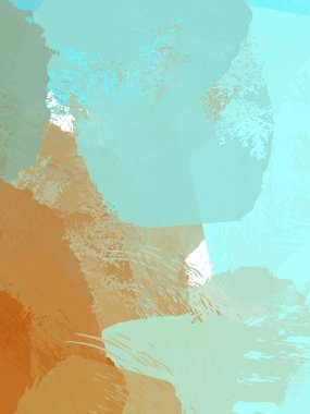 Renkli fırça darbelerinin 2B çizimi. Dekoratif doku resmi. Canlı boya desenli arka plan. Kaotik fırça darbeleri resim.