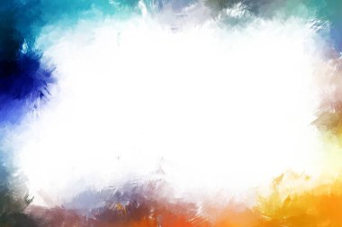 Modern sanat. Taranmış Boyalı Soyut Arkaplan. Fırça darbesi ile boyanmış. Boya darbeleri. 2B Görüntü