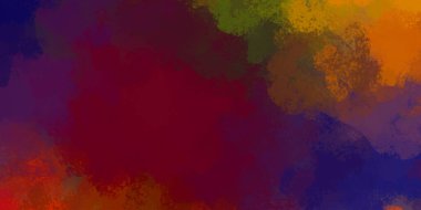 Yaratıcı soyut resim. Artistik fırça darbeleriyle donatılmış. Renkli ve canlı bir illüstrasyon. boyalı sanat.