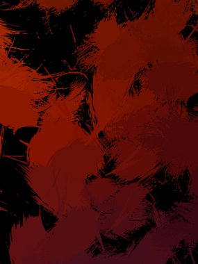 Duvar sanatı Eşsiz ve yaratıcı illüstrasyon. Fırça darbesi ile boyanmış. Renkli fırça darbelerinin soyut arkaplanı. Fırçalanmış canlı duvar kâğıdı. Boyalı sanatsal yaratım.