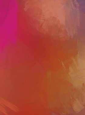 Renkli fırça darbelerinin 2D çizimi. Dekoratif desenli resim. canlı boya desenli arkaplan.