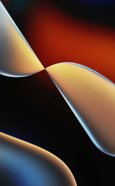 Soyut arkaplan. Değişken renk değişim dalgaları, dinamik hareketlerle. Işık dalgalarının neon renkli soyut tasarımı. Duvar kağıdı, afiş, arkaplan, kart, kitap illüstrasyonu, web sitesi.