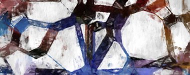 Soyut arkaplanda pürüzlü fırça darbeleri. Fırça boyası. Renkli boya darbeleri. Eşsiz duvar sanatı. Tuvaldeki modern sanat. Renkli çağdaş sanat eserleri. 