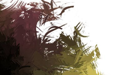 Duvar sanatı Eşsiz ve yaratıcı illüstrasyon. Fırça darbesi ile boyanmış. Renkli fırça darbelerinin soyut arkaplanı. Fırçalanmış canlı duvar kâğıdı. Boyalı sanatsal yaratım.