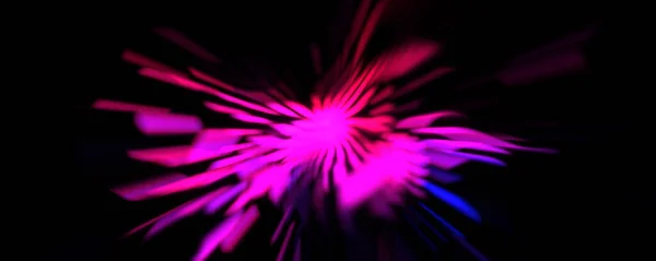 Light Particle Trails Light Explosion Star Glowing Particles Lines Beautiful — Stock Photo, Image