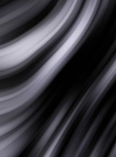 Bunte Glatte Linien Auf Schwarzem Hintergrund Flüssige Und Flüssige Lebendige — Stockfoto