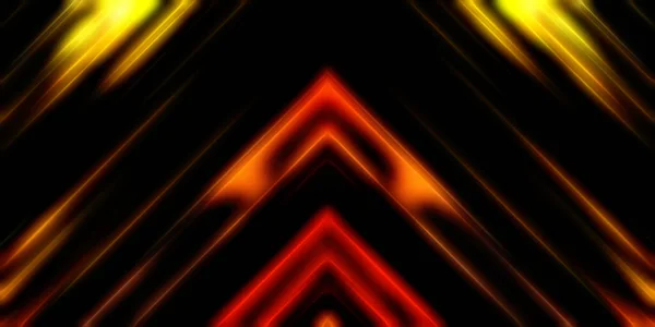 Abstrakt Lysande Geometriska Ljus Bakgrund Fractal Symmetrisk Grafisk Illustration Skärande — Stockfoto