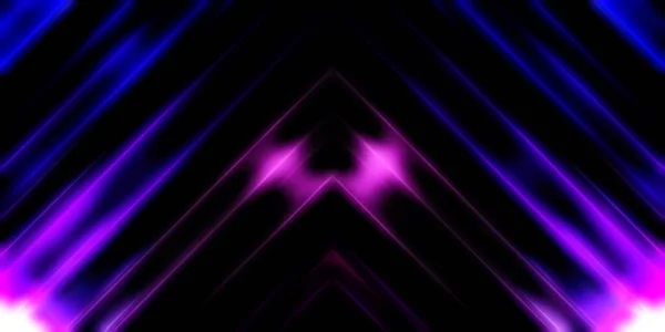 Abstract Stralende Geometrische Lichten Achtergrond Fractale Symmetrische Grafische Illustratie Intersecterende — Stockfoto