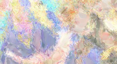 Alkol mürekkebini andıran rahatlatıcı fırça darbelerinin modern resmi. Poster, duvar sanatı, afiş, kart, kitap kapağı veya ambalaj için pastel renkli suluboya resim.