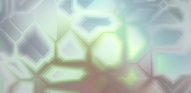 Renkli ve canlı geometrik şekiller katmanları var. Bir teknoloji planının dijital illüstrasyonu. Gelecekçi tasarım şablonu.