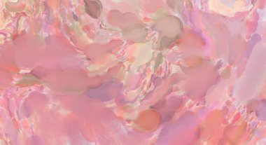 Alkol mürekkebini andıran rahatlatıcı fırça darbelerinin modern resmi. Poster, duvar sanatı, afiş, kart, kitap kapağı veya ambalaj için pastel renkli suluboya resim.