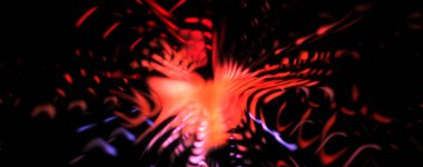 Işık parçacık izleri. Parlayan parçacıkları ve çizgileri olan ışık patlaması yıldızı. Güzel hareketli soyut ışın arkaplanı.