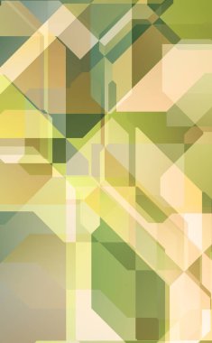 Renkli ve canlı geometrik şekiller katmanları var. Bir teknoloji planının dijital illüstrasyonu. Gelecekçi tasarım şablonu.