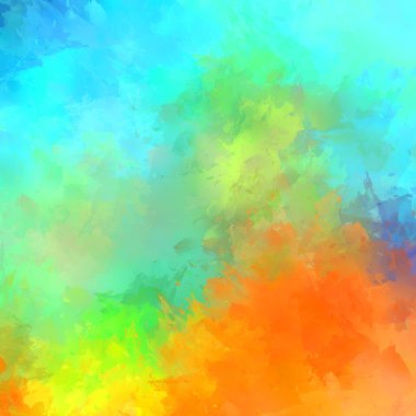 Boya darbeleri. 2D İllüstrasyon. Taranmış Boyalı Soyut Arkaplan. Fırça darbesi ile boyanmış. Modern sanat.