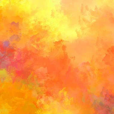 Canlı fırça darbeleriyle boyanmış. Renkli desenli resim. Fırçalanmış duvar kağıdını boya.