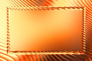 Soyut çerçeveli arkaplan. Renkli, canlı, dalgalı bir duvar kağıdı. Merkezi çerçeveli yaratıcı grafik 2d çizim. Dinamik şekilli modaya uygun sıvı örtüsü.