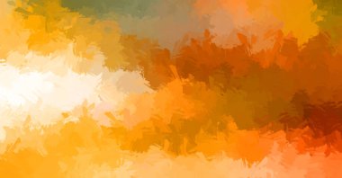 Canlı fırça darbeleriyle boyanmış. Renkli desenli resim. Fırçalanmış duvar kağıdını boya.