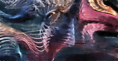 Modern sanat. Renkli çağdaş sanat eserleri. Renkli boya darbeleri. Soyut arkaplanda fırça darbeleri. fırça boyası.