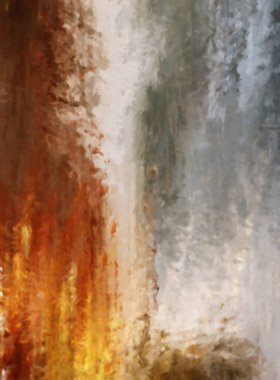 Modern sanat. Renkli çağdaş sanat eserleri. Renkli boya darbeleri. Soyut arkaplanda fırça darbeleri. Fırça boyası. Eşsiz duvar sanatı.