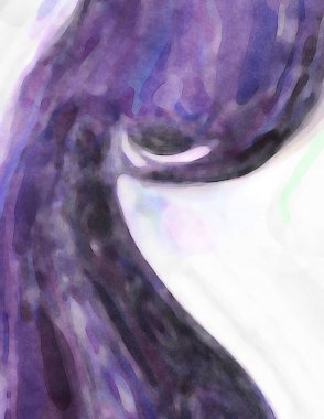 2D çizim. Sanatsal arkaplan resmi. Tablo üzerinde soyut resim. Çağdaş sanat. El yapımı resim. Renkli doku. Modern sanat eserleri. Yüzeyde suluboya fırça darbeleriyle boyama.