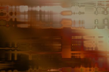 Soyut arkaplan. Yaşlanmış grunge dokusunda geometrik elementler. Farklı renk desenli grafiksel illüstrasyon.