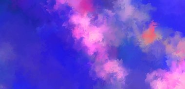 Sanatsal soyut arkaplan. Doku boyalı duvar kağıdı. Boya darbeleriyle yaratıcı bir illüstrasyon. Fırça desenli resim.