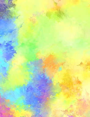 Sanatsal soyut arkaplan. Doku boyalı duvar kağıdı. Boya darbeleriyle yaratıcı bir illüstrasyon. Fırça desenli resim.