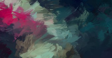 Renkli fırça darbelerinin soyut arkaplanı. fırçalanmış canlı duvar kağıdı. resmedilmiş sanat eseri. Eşsiz ve yaratıcı illüstrasyon.