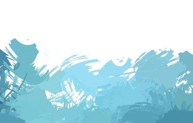 Taranmış Boyalı Soyut Arkaplan. Vahşi kaotik fırça darbeleri. Boya darbeleri. 2D İllüstrasyon. Fırça darbeli resim. 