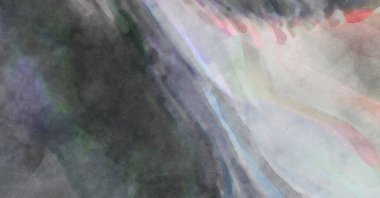 Yumuşak suluboya duvar kağıdı. Hafifçe fırçalanmış renkleri olan sanatsal bir resim. Pastel renkler arkaplana dokunmuş. Soyut duvar sanatı..