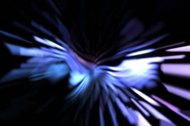 Işık parçacık izleri. Parlayan parçacıkları ve çizgileri olan ışık patlaması yıldızı. Güzel hareketli soyut ışın arkaplanı.