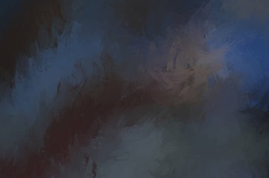 Canlı fırça darbeleriyle boyanmış. Renkli desenli resim. Fırçalanmış duvar kağıdını boya.