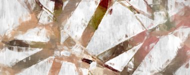 Soyut arkaplanda pürüzlü fırça darbeleri. Fırça boyası. Renkli boya darbeleri. Eşsiz duvar sanatı. Tuvaldeki modern sanat. Renkli çağdaş sanat eserleri. 