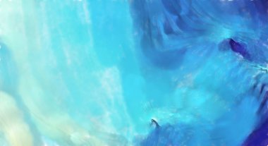 Modern sanat. Renkli çağdaş sanat eserleri. Renkli boya darbeleri. Soyut arkaplanda fırça darbeleri. fırça boyası.