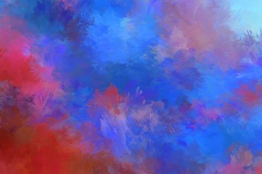 Taranmış Boyalı Soyut Arkaplan. Fırça darbesi ile boyanmış. Sanatsal canlılık ve renkli duvar kağıdı.