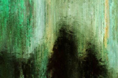 Modern sanat. Renkli çağdaş sanat eserleri. Renkli boya darbeleri. Soyut arkaplanda fırça darbeleri. Fırça boyası. Eşsiz duvar sanatı.