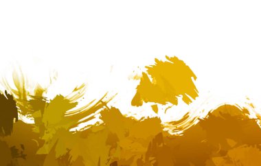 Taranmış Boyalı Soyut Arkaplan. Vahşi kaotik fırça darbeleri. Boya darbeleri. 2D İllüstrasyon. Fırça darbeli resim. 